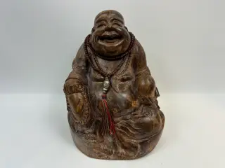 Stor asiatisk Budda træfigur / træskulptur