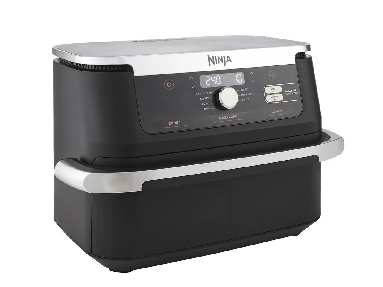 Billede 3 - Airfryer Ninja AF500EU Double 10,4 l - sort/rustfrit stål