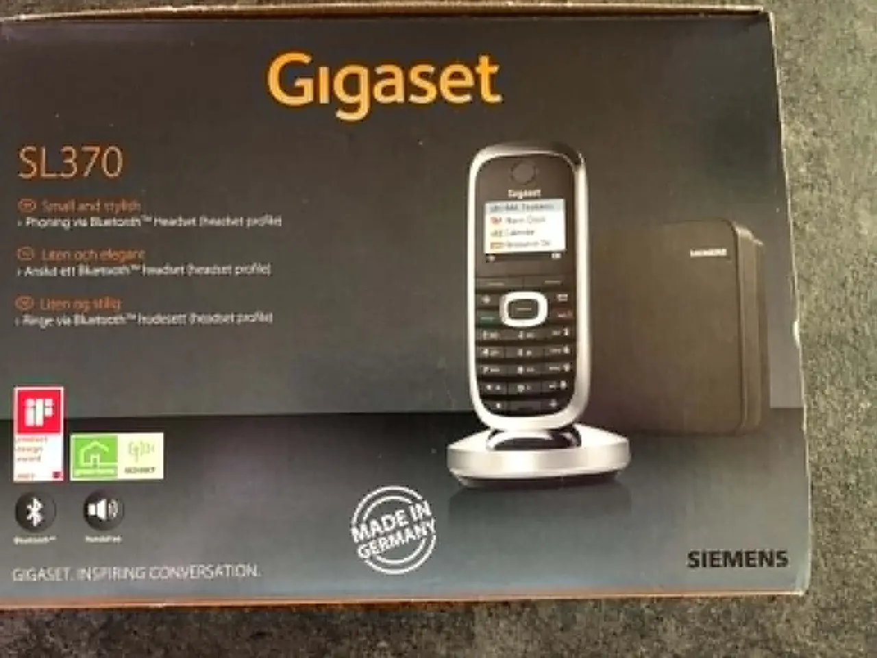 Billede 1 - Gigaset SL370 trådløs telefon til analog linie