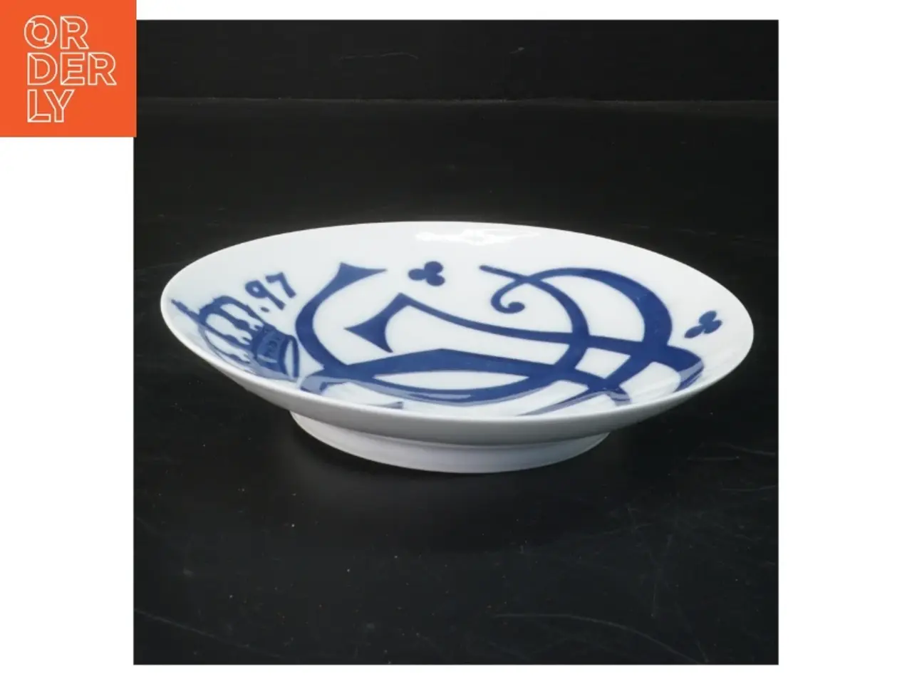 Billede 2 - Platte med kongeligt motiv fra Royal Copenhagen (str. Ø 18 cm)