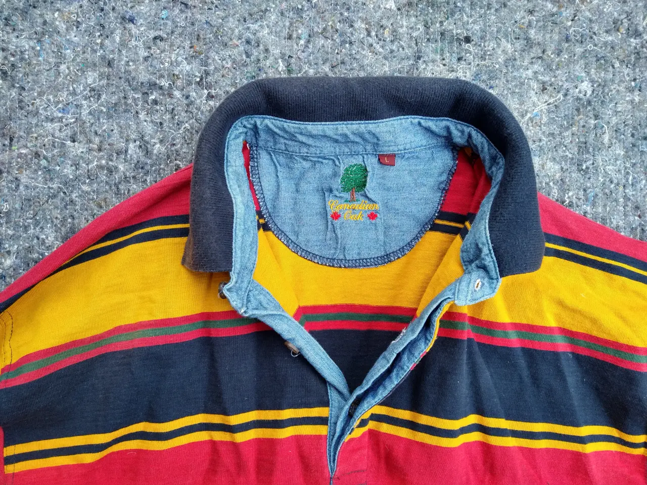 Billede 3 - sweater str. L,  rød/gul/sort