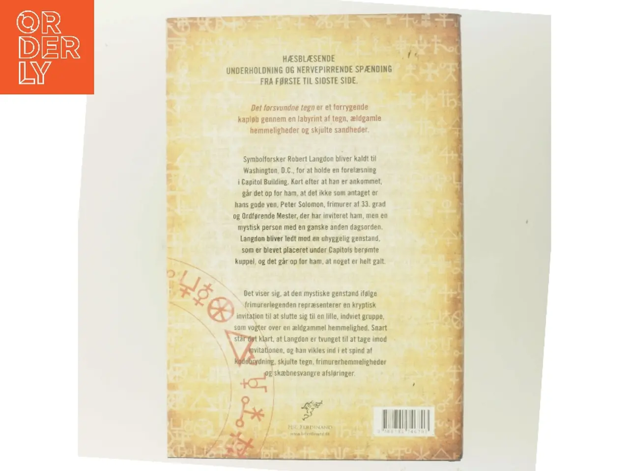 Billede 3 - Det forsvundne tegn af Dan Brown (Bog)