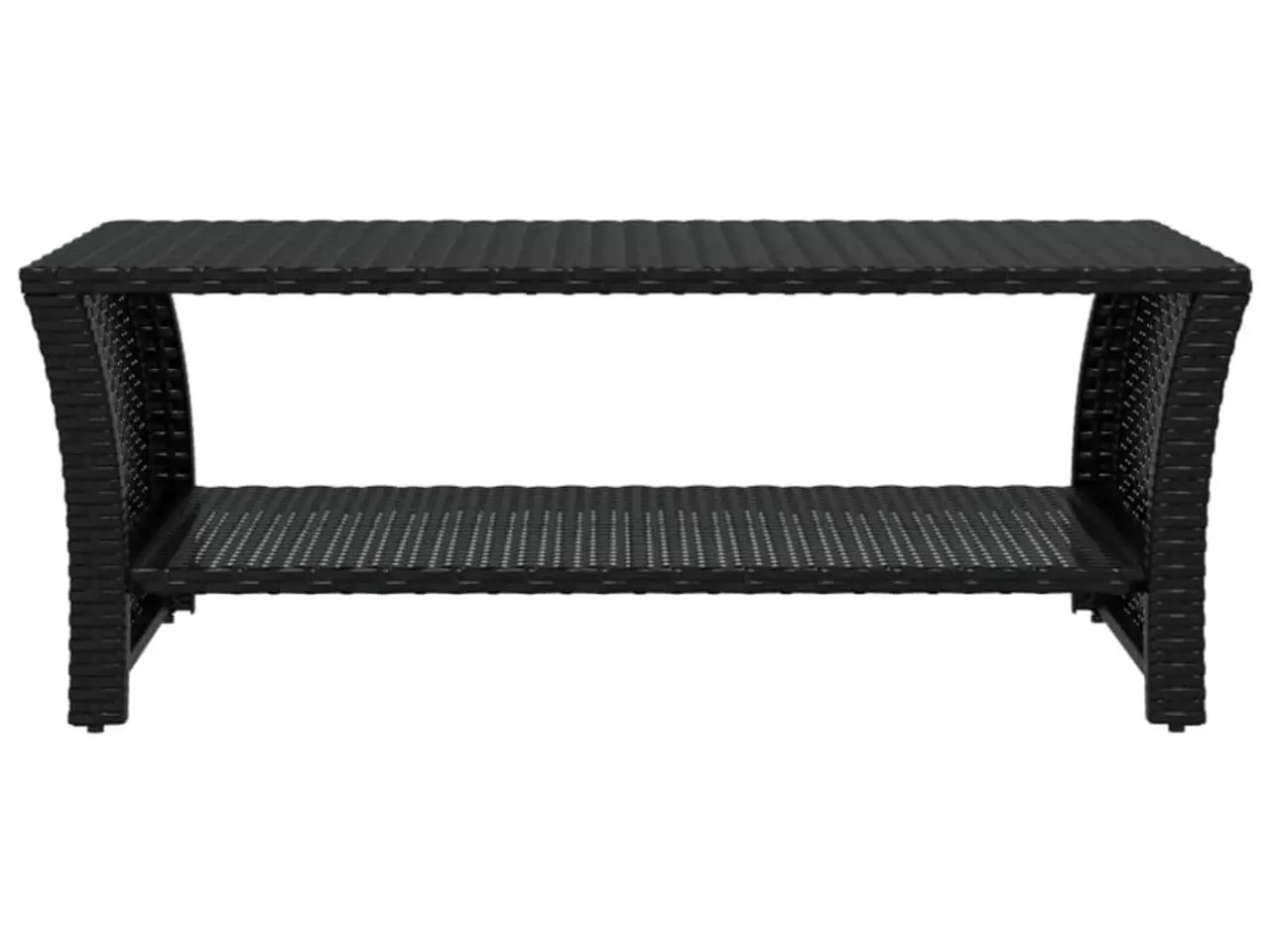 Billede 3 - Sofabord i polyrattan - 100 × 50 × 40 cm, sort