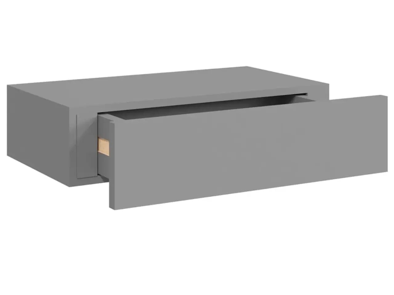 Billede 6 - Væghylde med skuffe 40x23,5x10 cm MDF grå