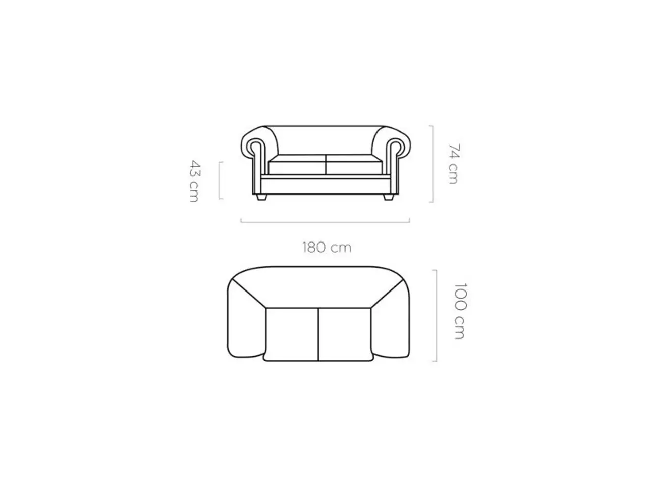 Billede 6 - Chesterfield Manchester 2 personers Lædersofa