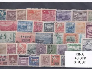 Kina Samling - 40 Stk. Stemplet/ustemplet