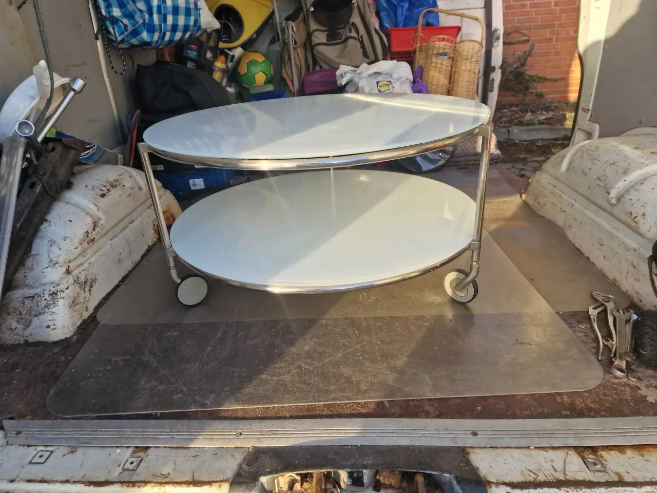 Billede 2 - Sofabord med 2 acrylglasplader 