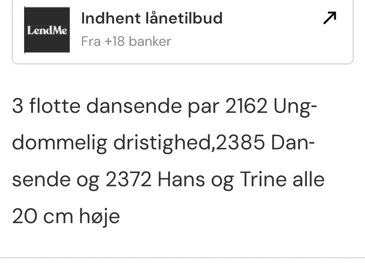 Billede 7 - 3 dansende par, B&G, sælges samlet 
