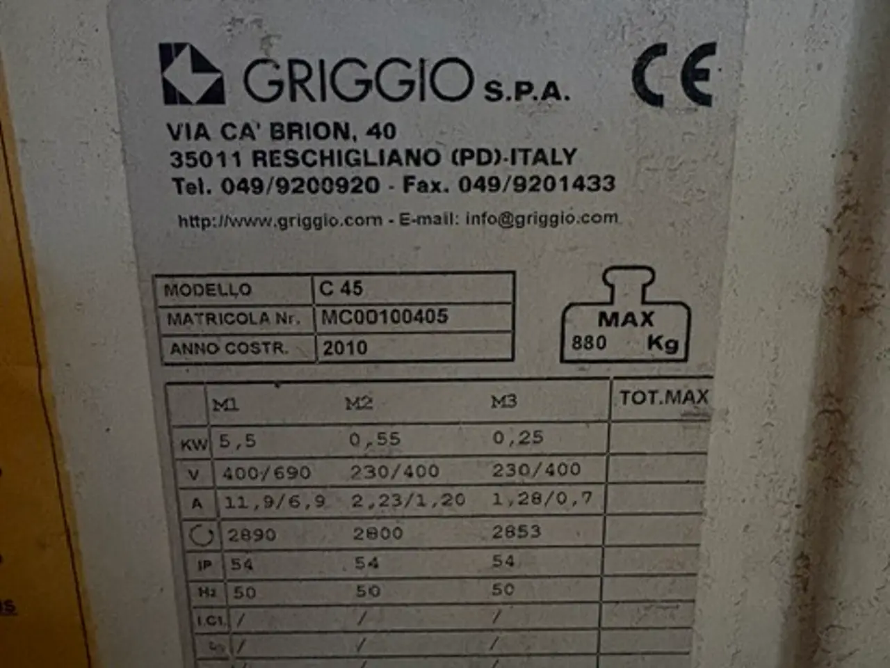 Billede 3 - GRIGGIO C45 Formatsav