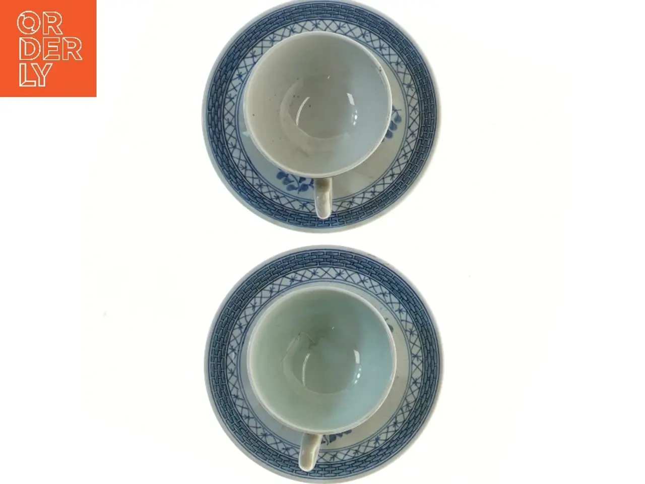 Billede 3 - To thekopper “trankebar” fra Royal Copenhagen (str. Ø 14 cm)