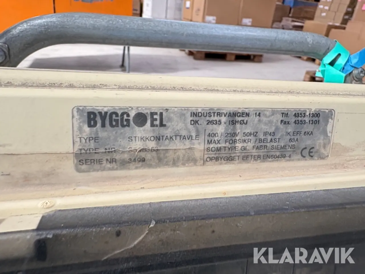 Billede 10 - Eltavle ByggEl 63 A 400 V 2 Styk