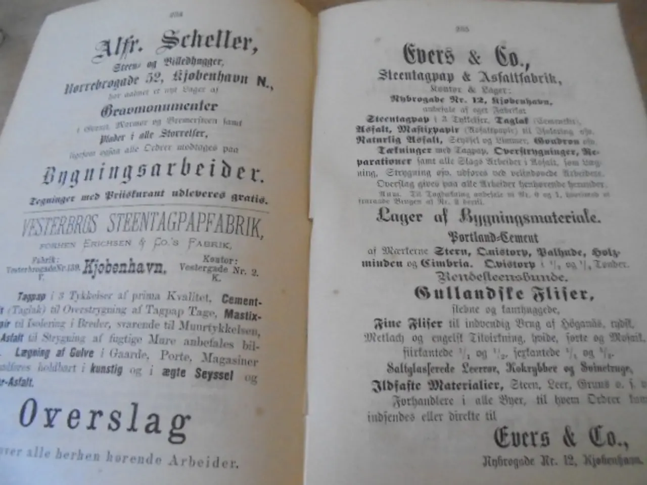 Billede 5 - F. Uldall – overslagsbog – udg. fra 1880 – byggeri