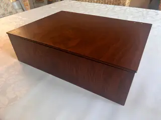 Smukt vintage teak syskrin fra 60’erne