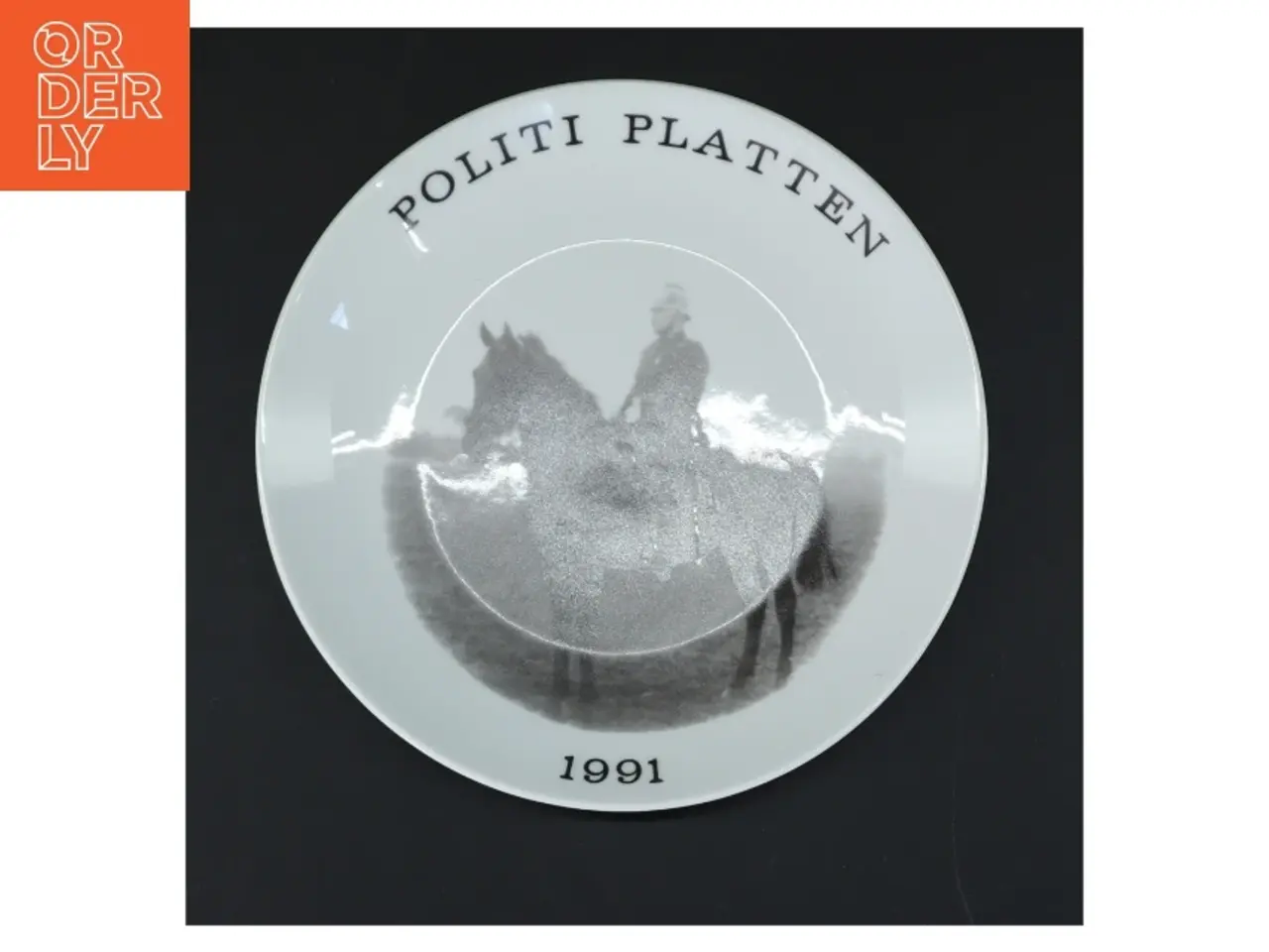 Billede 1 - Politiplatten 1991 porcelænsplatte (str. Ø 19,5 cm)