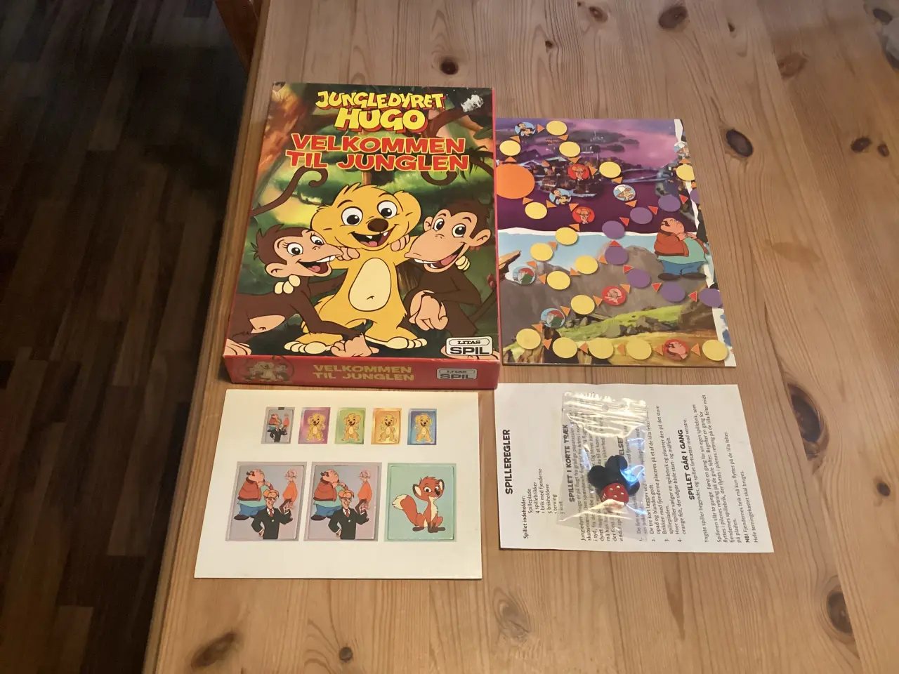 Billede 5 - Jungledyret Hugo. Bøger ,Spil, Figurer.