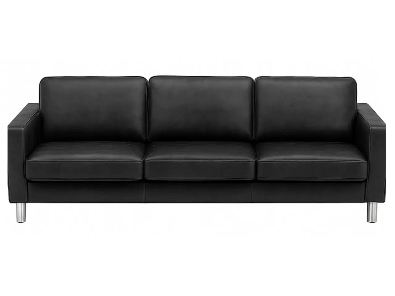 Billede 1 - Hjort Knudsen Padborg 3 pers lædersofa