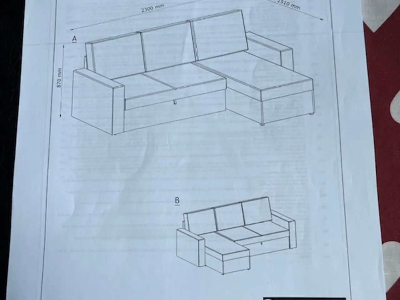 Billede 2 - 3pers. Sofa med sengeudtræk.