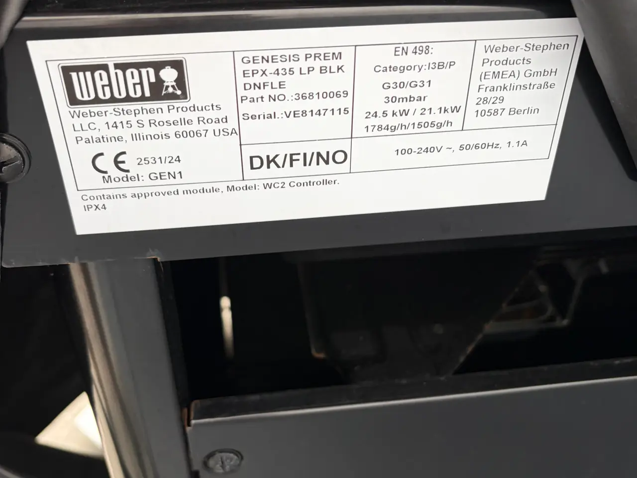Billede 3 - Weber Genesis premium EPX-435