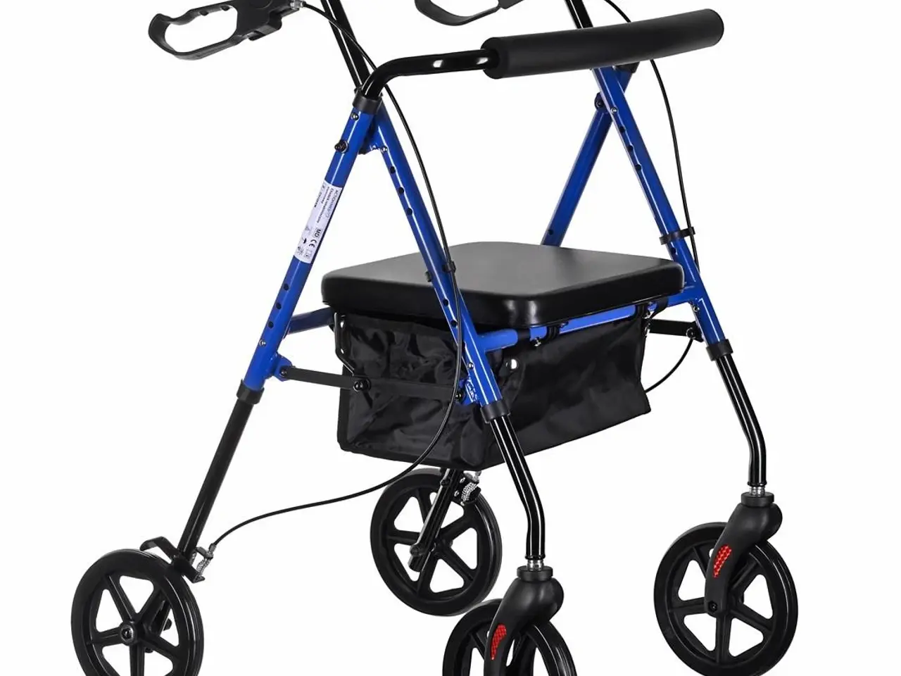 Billede 1 - Rollator med 4 hjul ActionMed - let aluminium, højdejusterbar