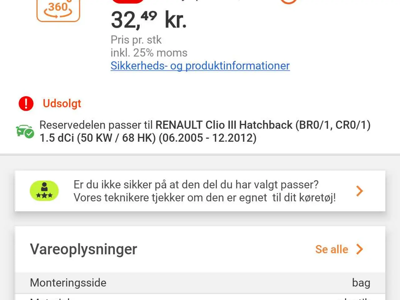 Billede 2 - Renault Clio 3 1.5 dci nedsat nypris 