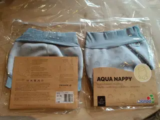 Neopren blebadebuks, lyseblå Aqua Nappy 3 str