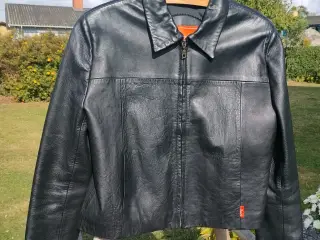 Sort skindjakke, XL