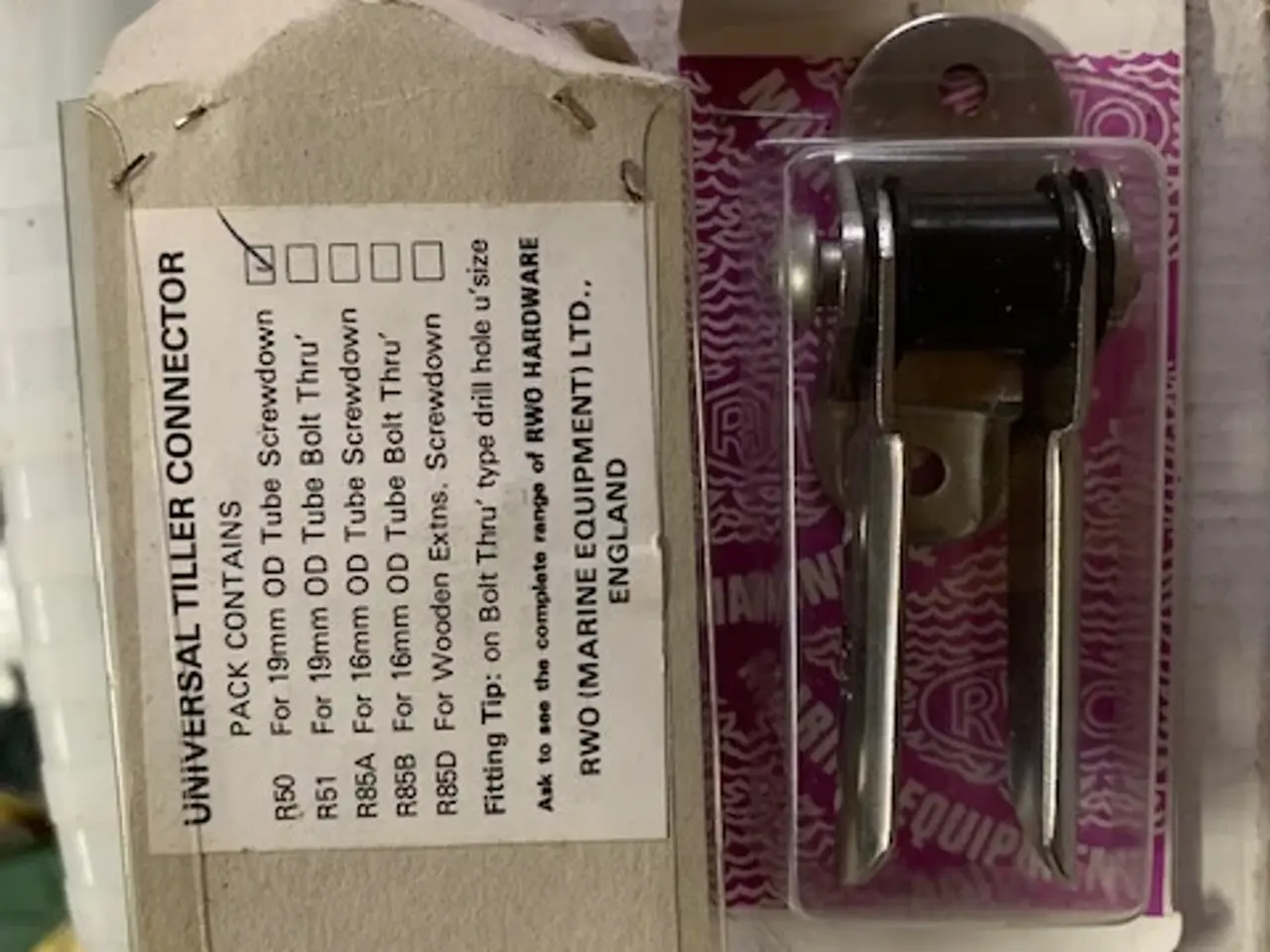 Billede 1 - RWO rorpindsled R50 til 19 mm rør, skruer.