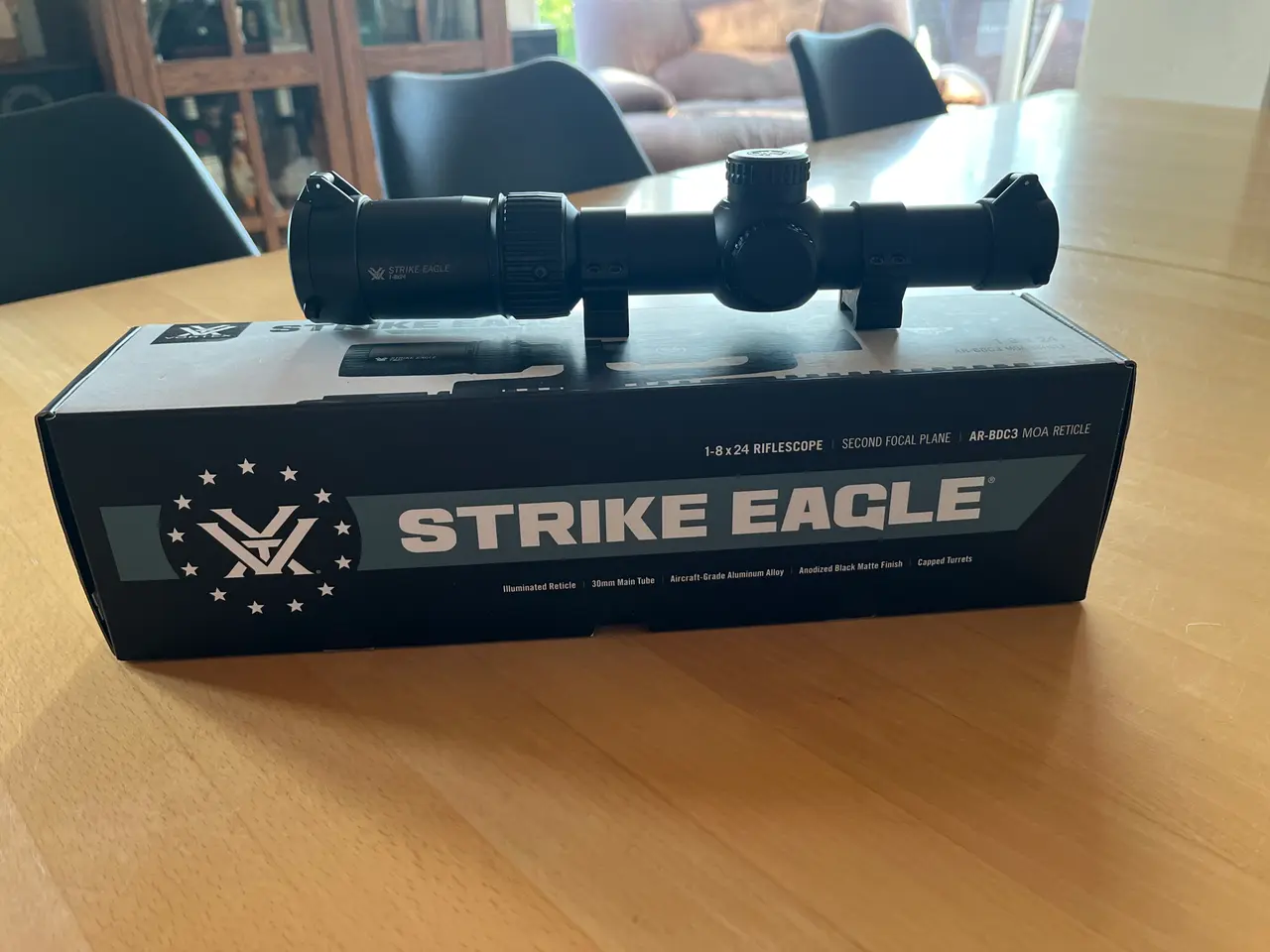 Billede 1 - Vortex Strike Eagle 1-8x24 m/ Leupold QRW2 ringe