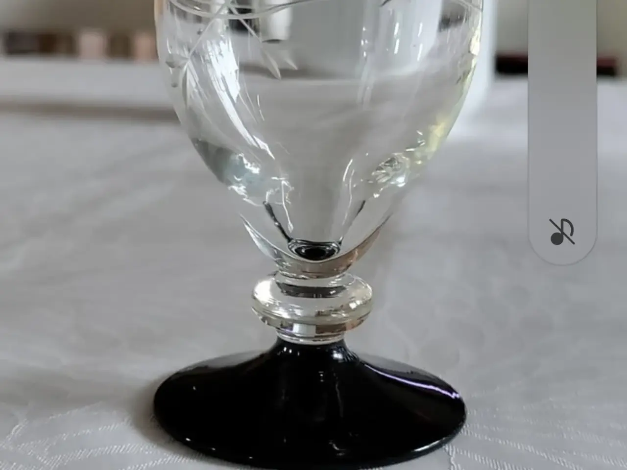 Billede 1 - Ranke Holmgaard glas ( sort fod)