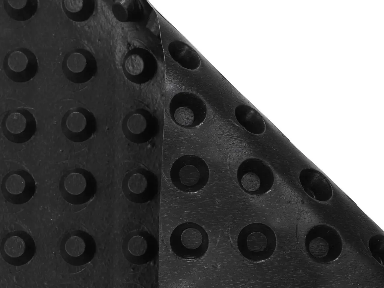 Billede 6 - Dimpled drænplade i HDPE - sort 0,5 × 10 m