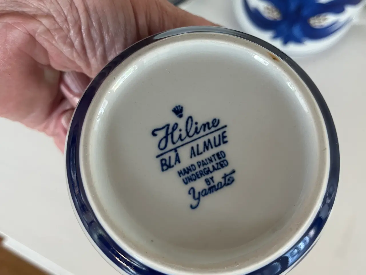 Billede 5 - Hiline Blå Almue kande og kopper