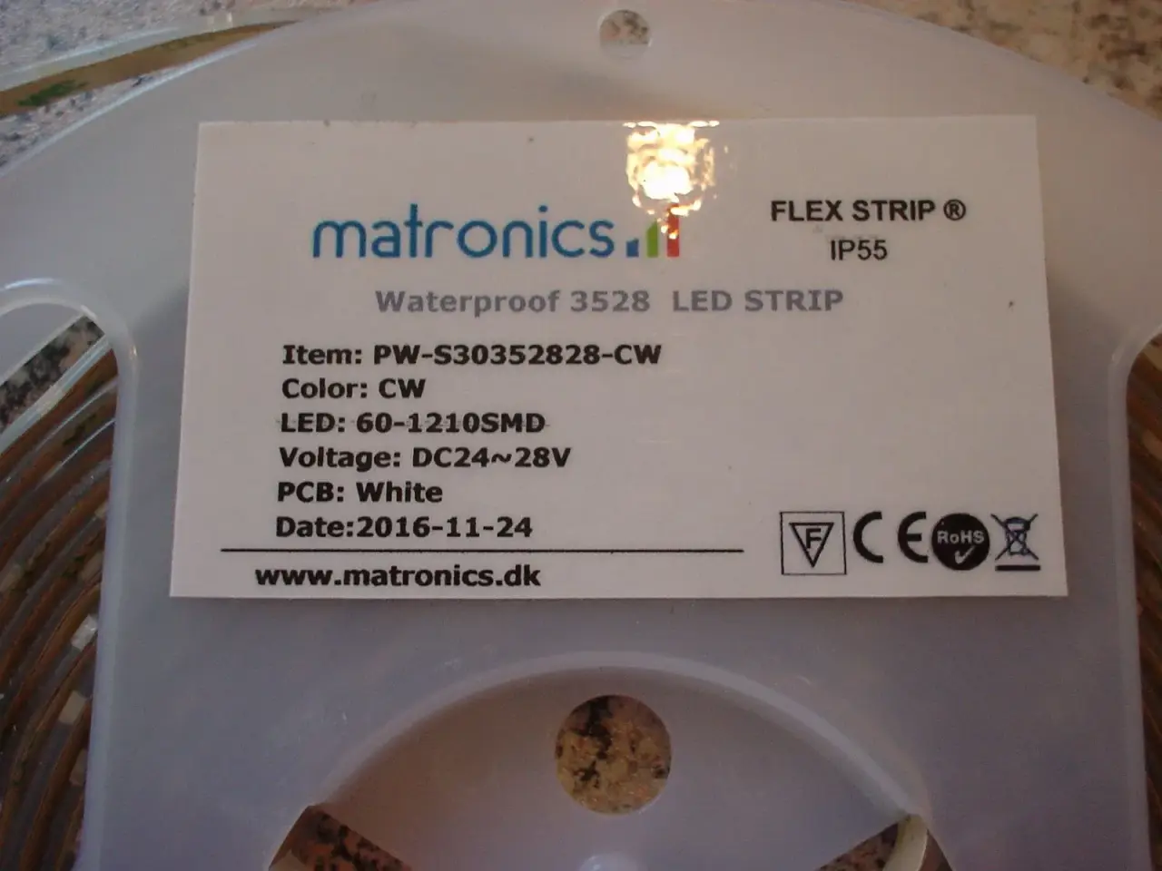 Billede 2 - LED lysbånd, 24- 28 volt varmhvid