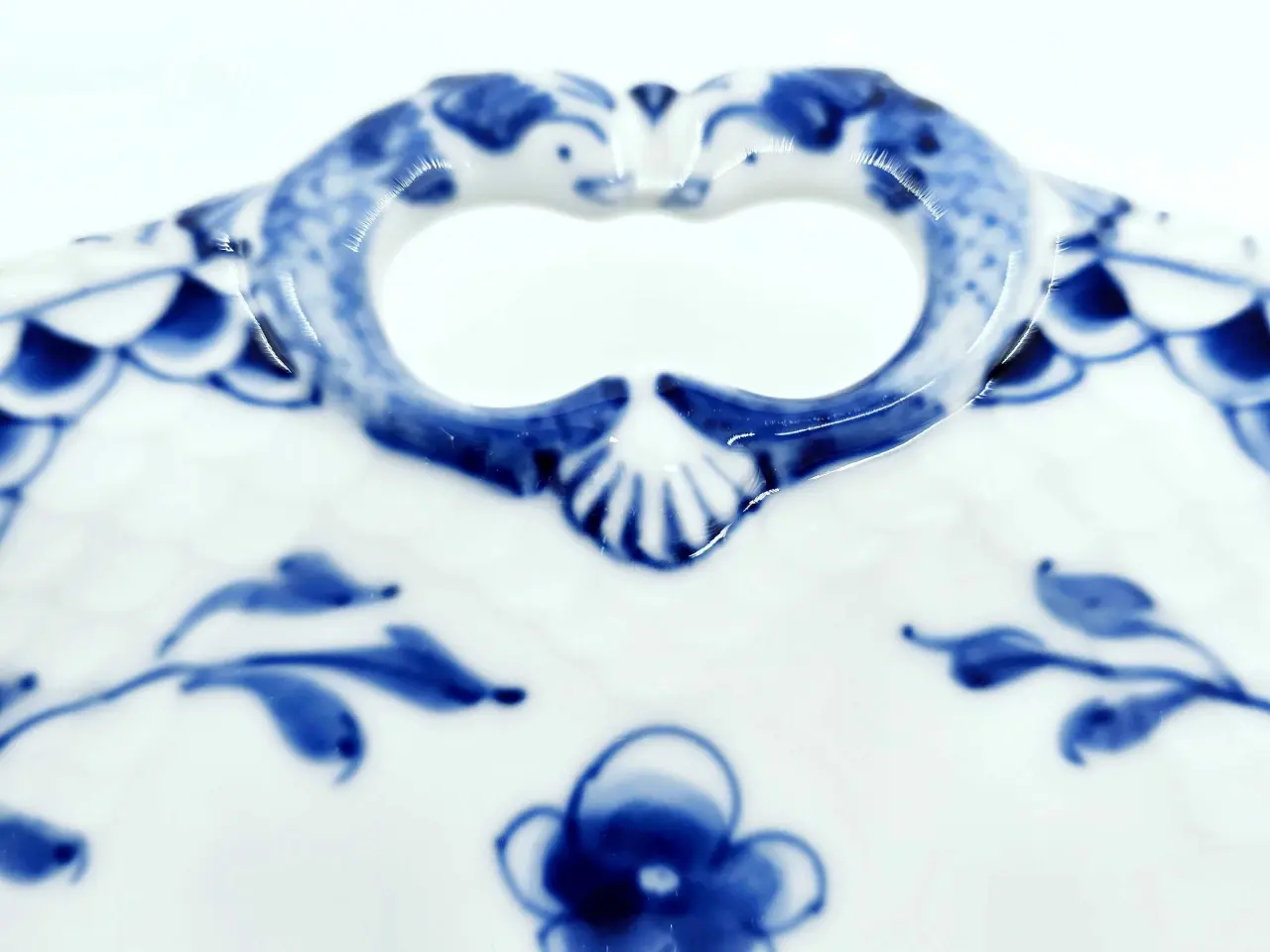 Billede 6 - Dickens Sommerfugl Kagefad Porcelæn 