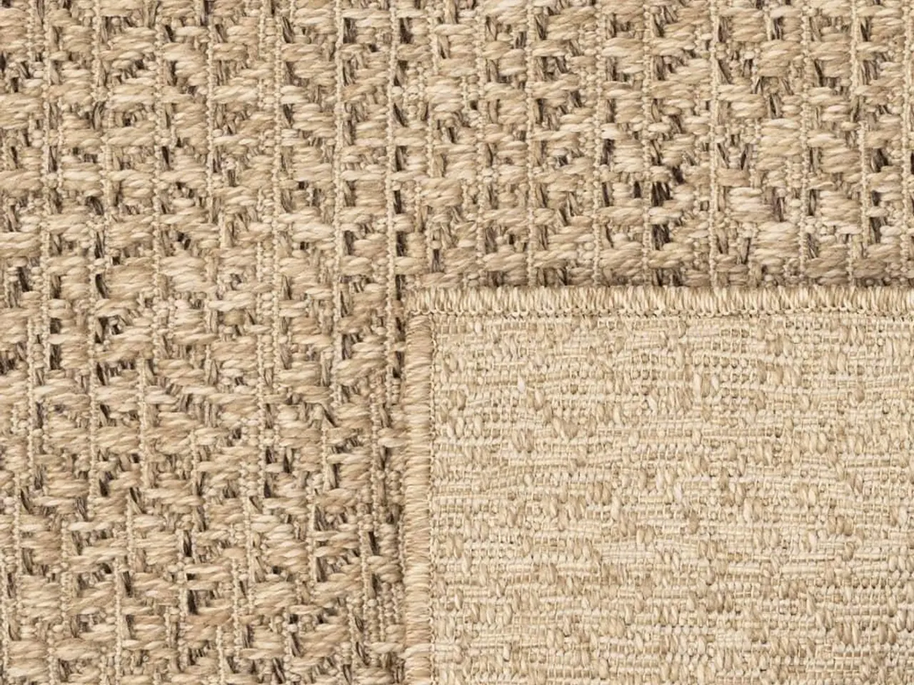 Billede 7 - Gulvtæppe ZIZUR 200x290 cm jute-look indendørs og udendørs