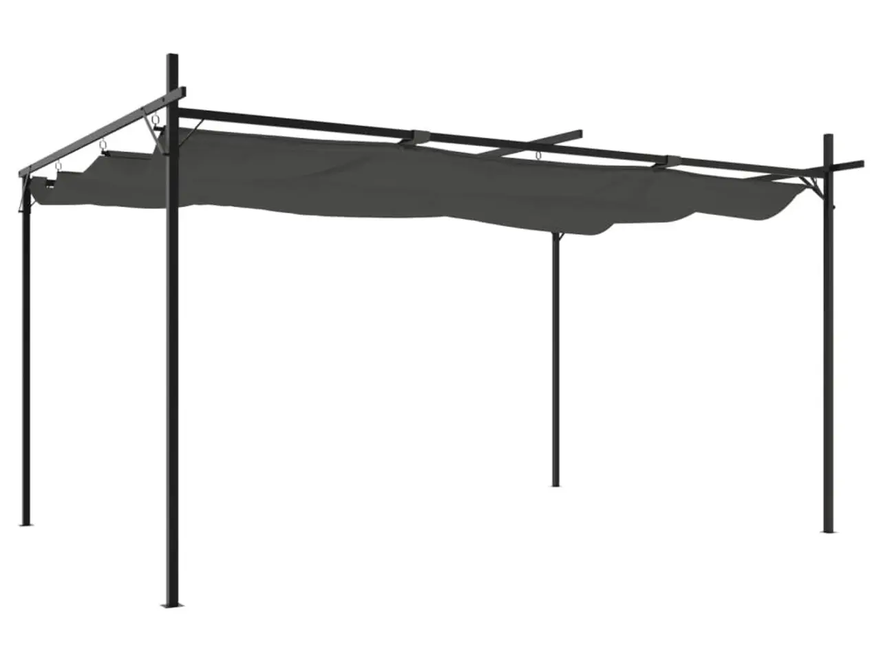 Billede 2 - Pergola med sammenrulleligt tag 395 × 292 × 230 cm - antracitgrå