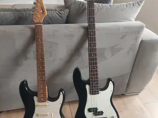 Bas og guitar 