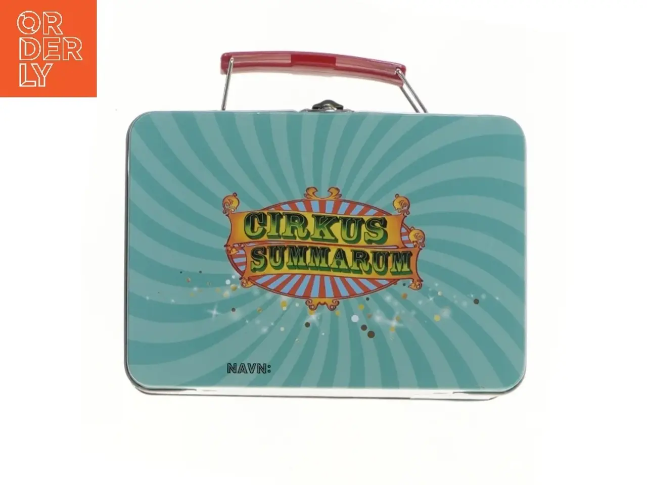 Billede 2 - Cirkus Summarum madkasse i metal med håndtag fra Cirkus Summarum (str. 19x18x6,5 cm)