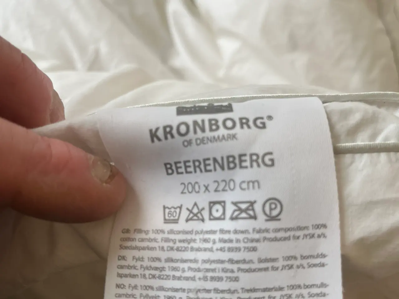 Billede 2 - 200x220 kvalitets doppelt dyne brugt 2 nætter 