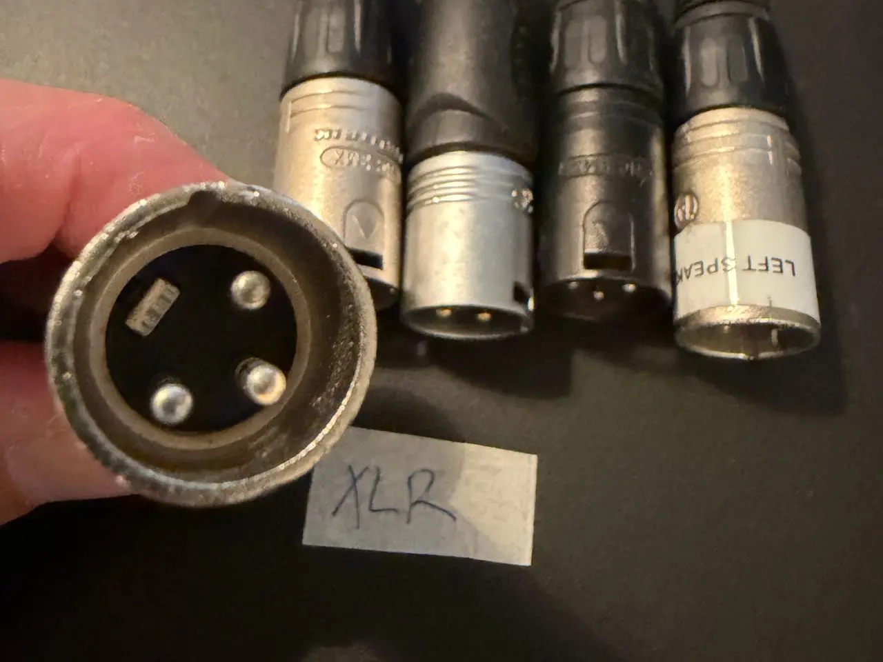 Billede 2 - Neutrik XLR hanstik – 5 stk. til genbrug