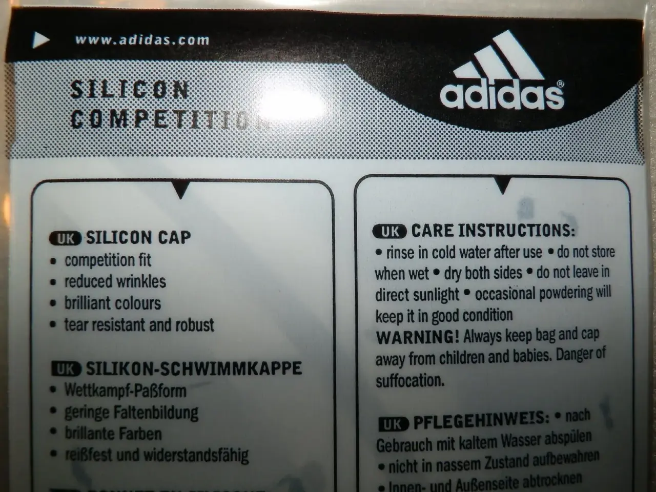 Billede 6 - Adidas Competition badehætte sort/sølv