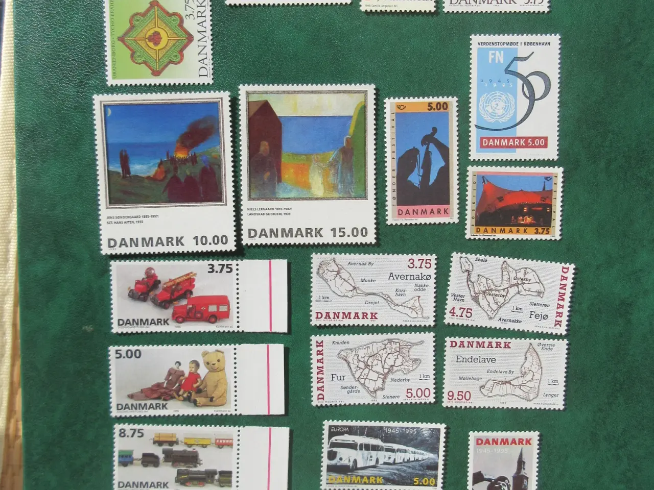 Billede 1 - Danmark år 1992-1995 postfrisk katalogværdi 1392