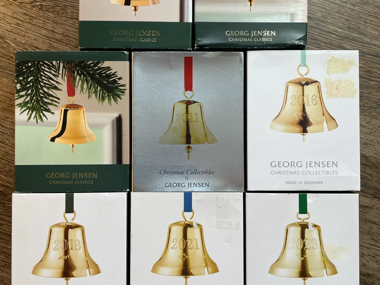 Billede 1 - Georg Jensen juleklokker forgyldt, pris fra