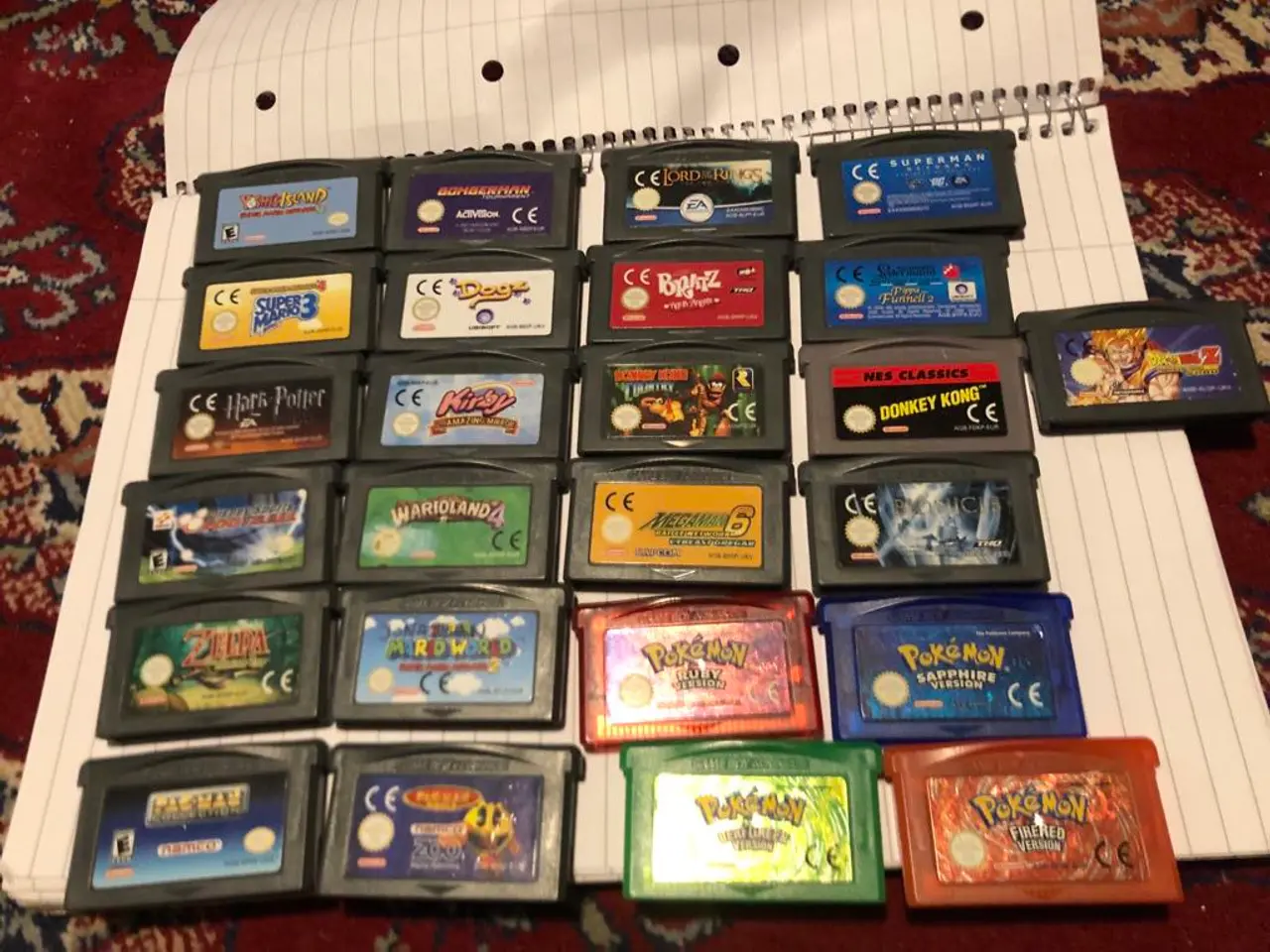 Billede 1 - Super Mario World, Bomberman,Donkey Kong, GBA spil