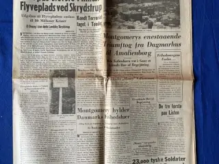Avis - Jyske Tidende - 13. Maj 1945 - Tyskerne byggede Militær - Flyveplads ved Skrydstrup !