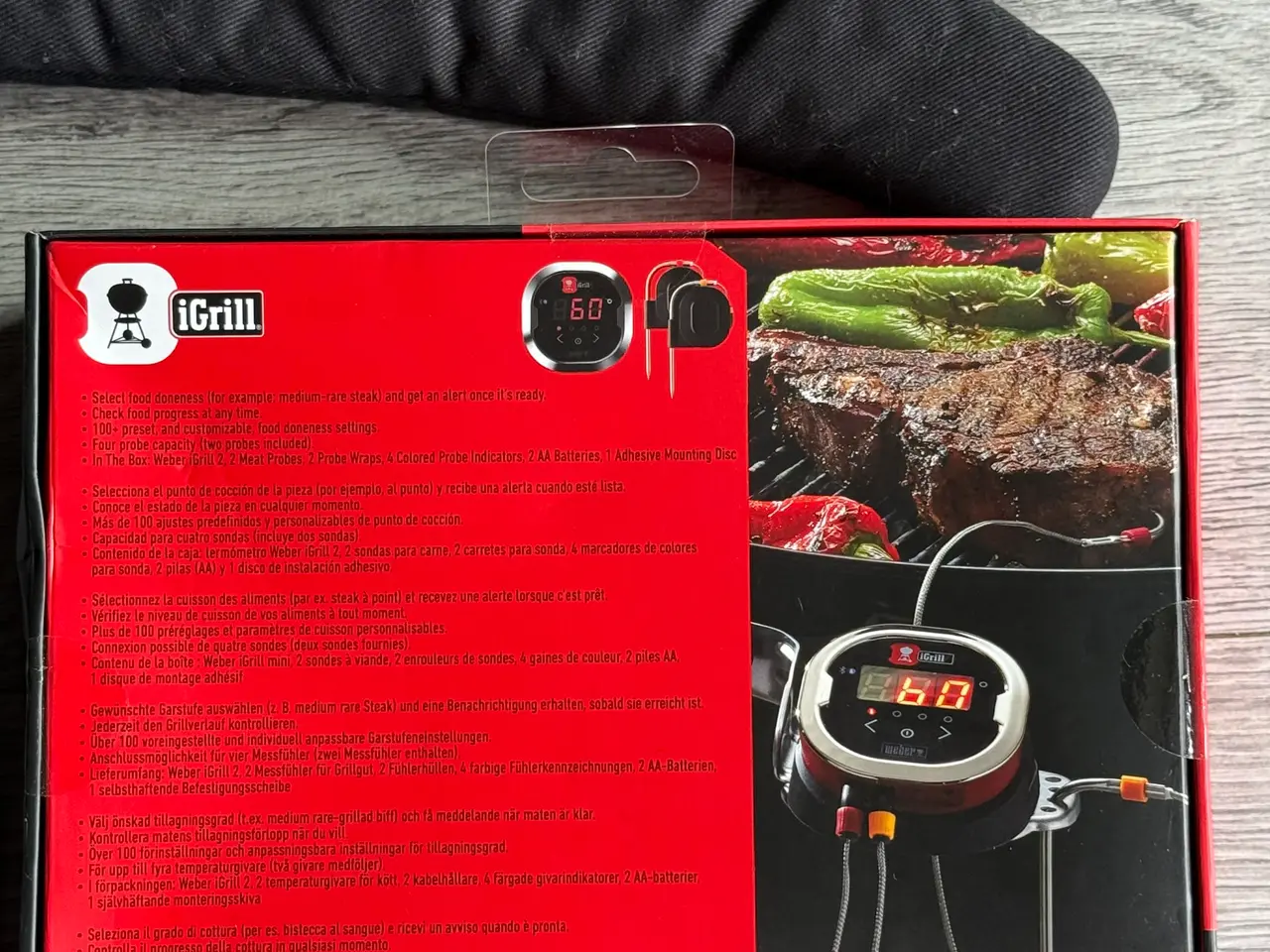 Billede 9 - Weber iGrill 2 termometer + pizzaskærer & hanske