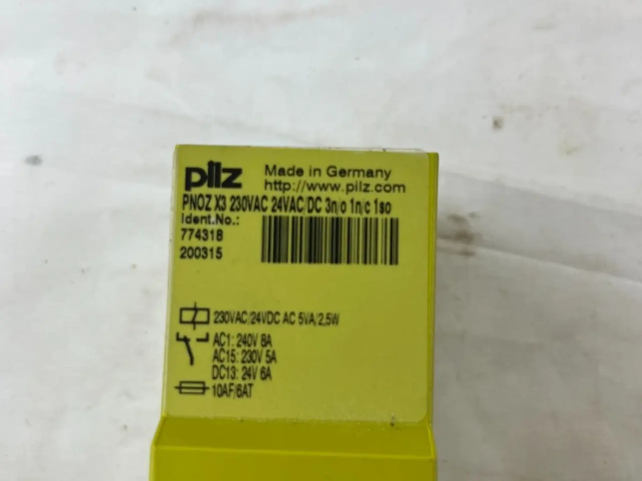 Billede 10 - Pilz PNOZ X3 sikkerhedsrelæ 24VAC/DC 230VAC Stop