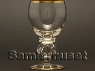Gisselfeld m. guldkant Portvinsglas. H:95 mm.