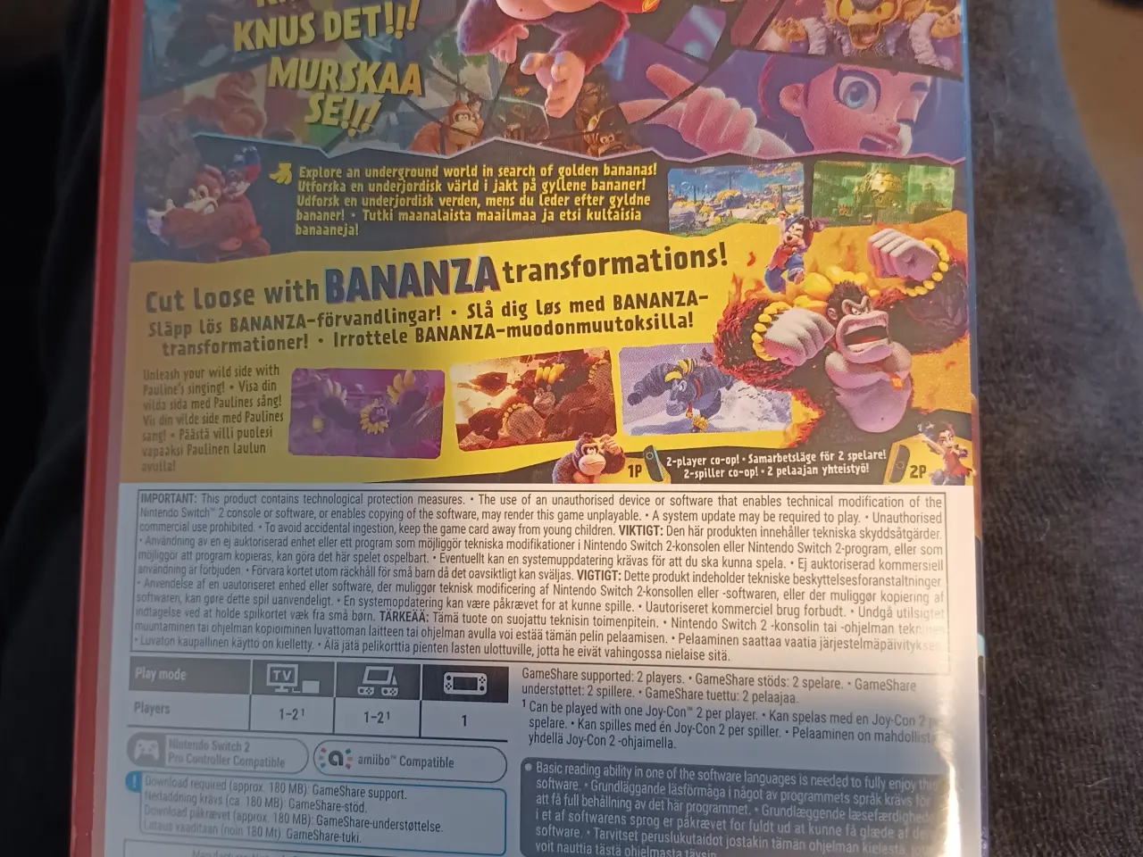 Billede 2 - Nintendo Switch 2 . Donkey kong Bananza