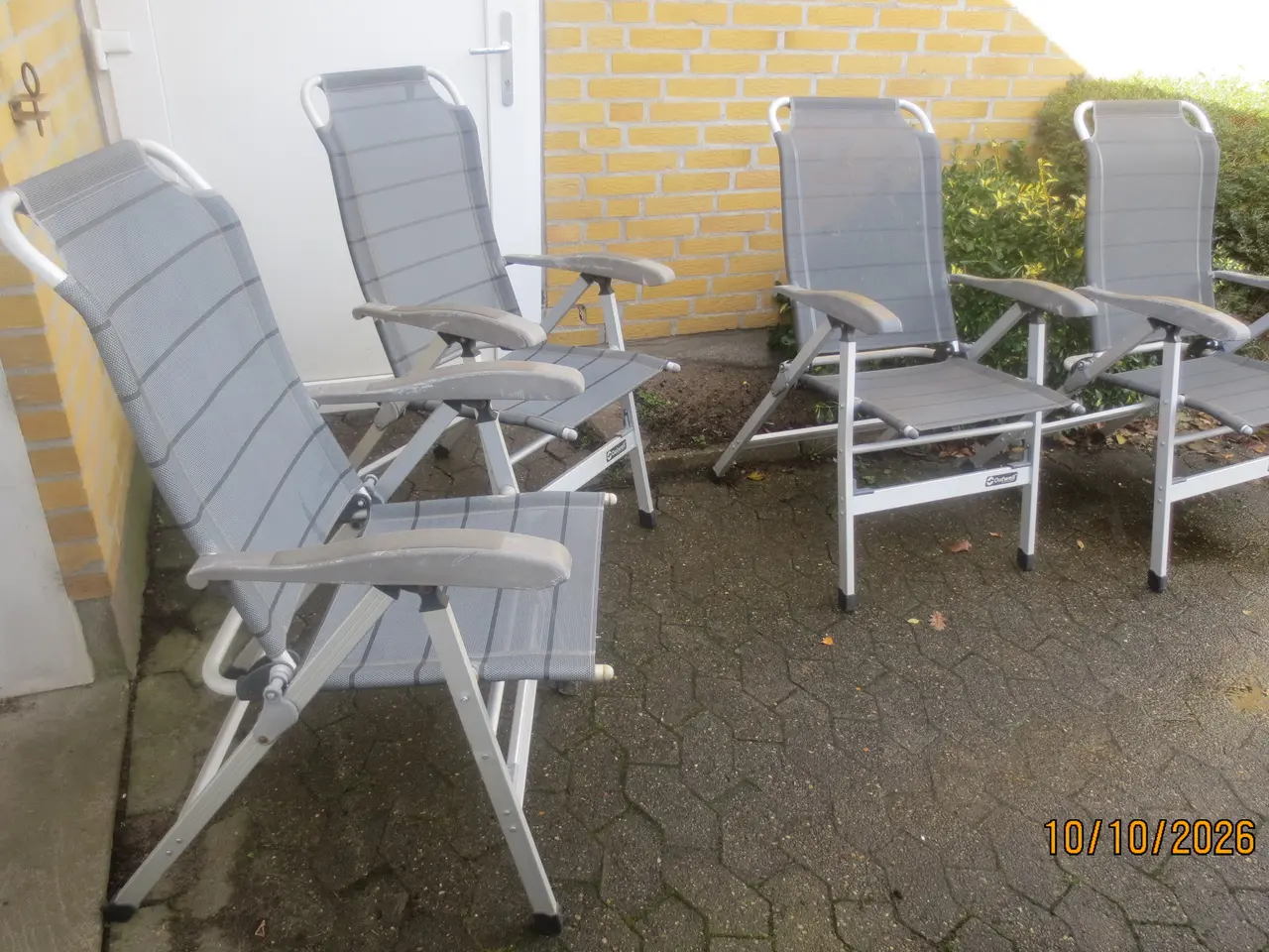 Billede 1 - 4 stk Outwell Campingstole i Aluminium