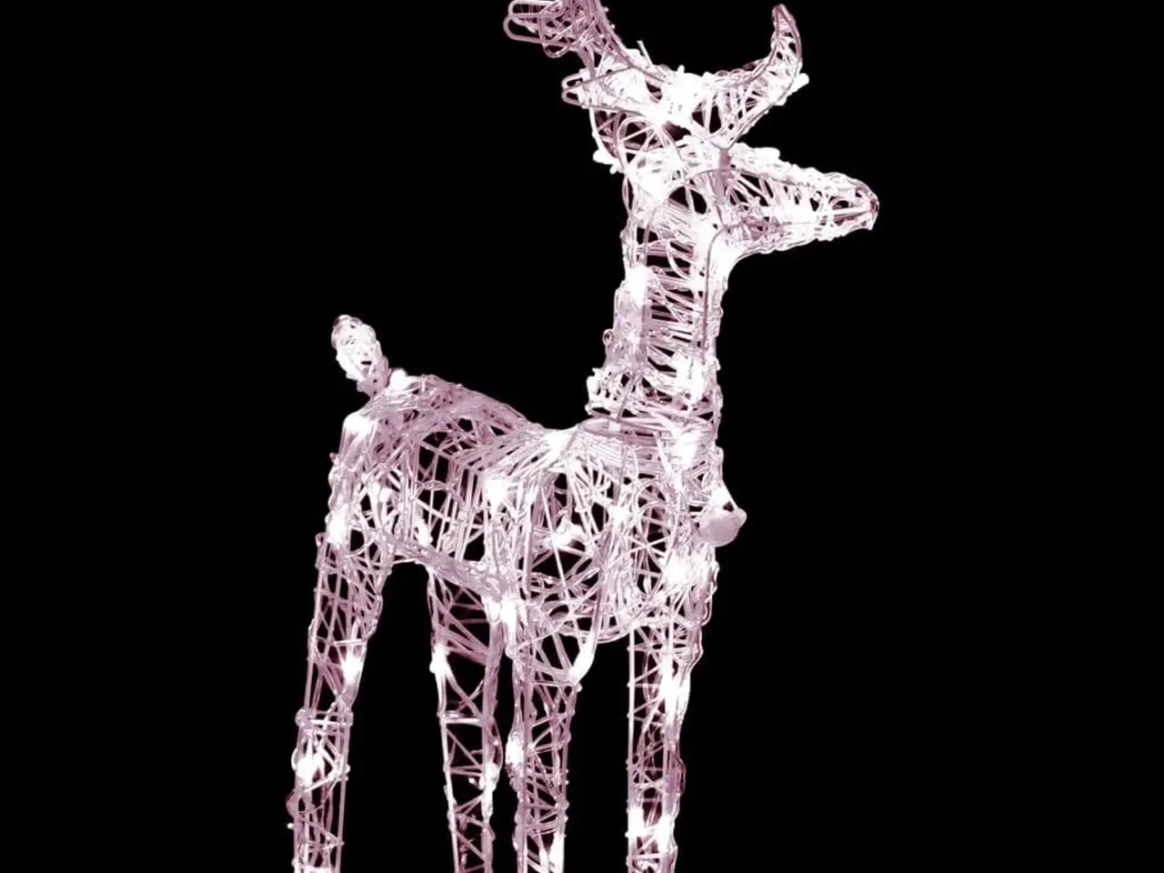 Billede 4 - Rensdyr og kane julefigur 160 LED'er 130 cm akryl
